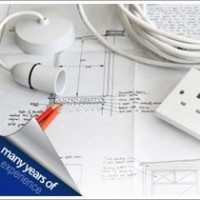 Electrical plans and lightbulb socket AS Electrics electrical contractors in Lisburn, Co Antrim